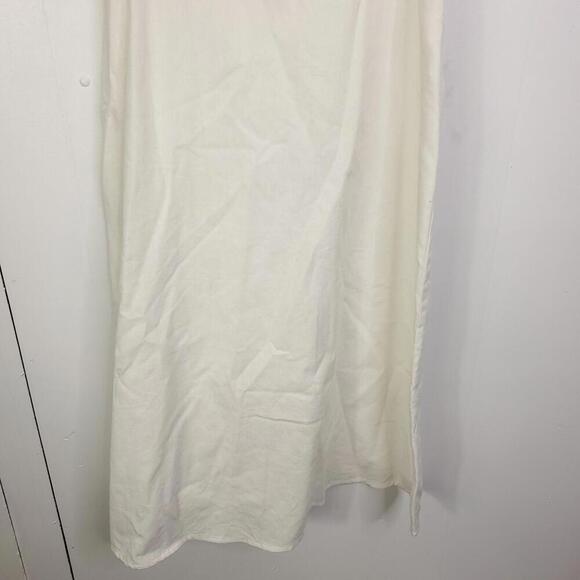 Lulus Dress Womens Small Milkmaid Smocked Back Prairie Bridal Feminine Midi - Picture 3 of 9